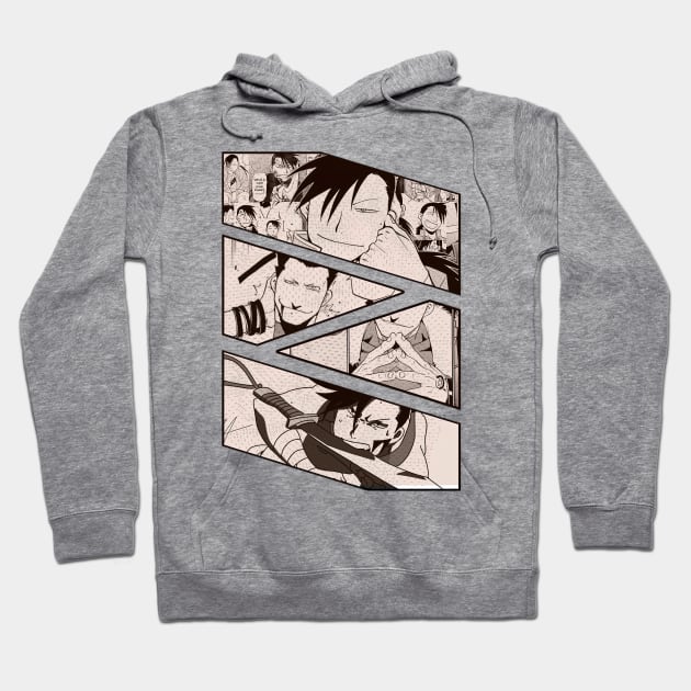 Ling Yao Greed Fullmetal Alchemist Brotherhood Hagane No Renkinjutsushi Manga Panel Hoodie by AinisticGina